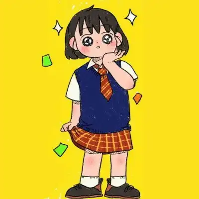 可爱卡通手绘小女孩微信头像