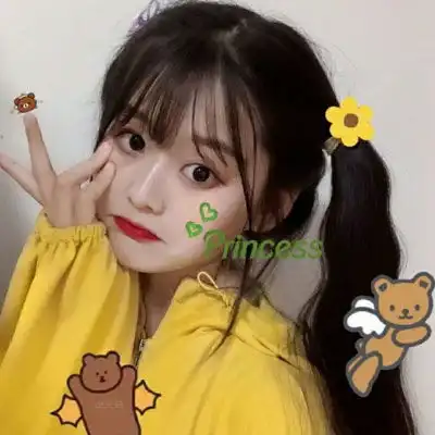 小女孩萌萌哒闺蜜头像一对两张四人五人同一人