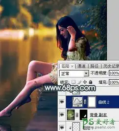 ps调色教程给漂亮的小清新女生照片调出唯美的青黄色,美腿女生8