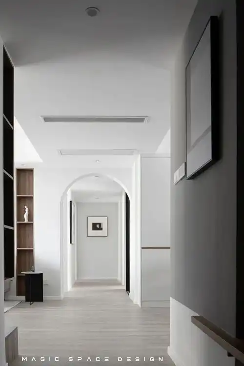 150㎡三口之家,现代简约风清澈明亮,巧妙设计做好收纳,告别繁杂迎接舒适