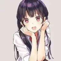 动漫微笑女孩头像托腮笑微信头像图片大全