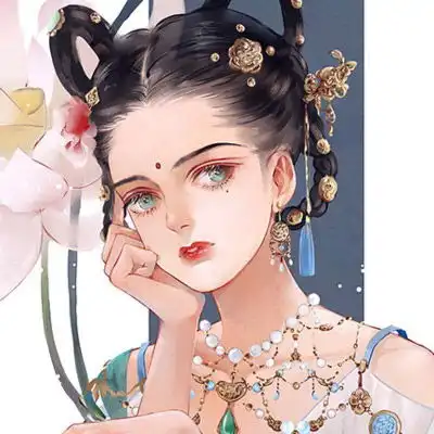 卡通可爱女生头像古风古