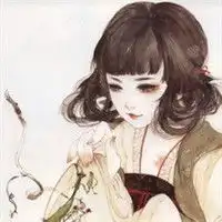 妥妥美人范儿超有感觉手绘水彩古风美女头像