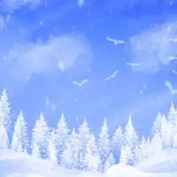 唯美手绘冬季旅游风景主图背景图片免费下载主图直通车psd千库网图片编号5786909