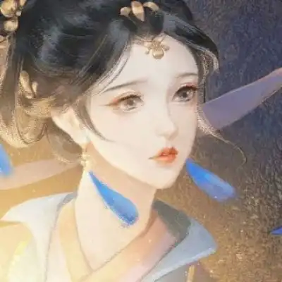 江孑唯美意境古风手绘女头孑然卡通动漫头像我要个性网