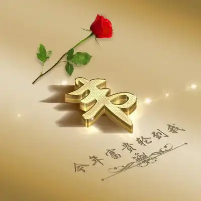 金色好运头像姓氏专属,今年富贵一定会轮到你