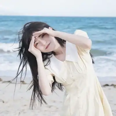 清新头像女唯美清纯原木