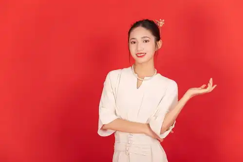 时尚造型新年龙年春节美女人物摄影图摄影图