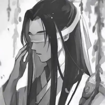 二次元双人少女头像刘梓