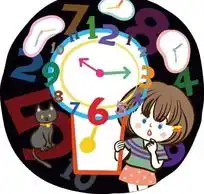女孩和猫咪的卡通头像动