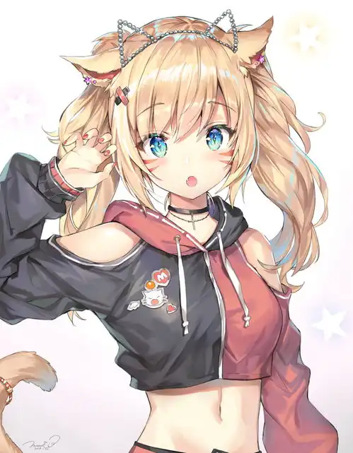 二次元双人少女头像动漫