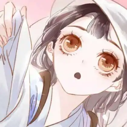 可爱卡通小仙女头像,清新头戴纱巾的女孩