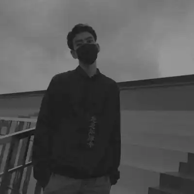 单人头像女影子黑白