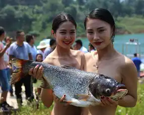 河南美女拍另类写真水生物遮胸引围观