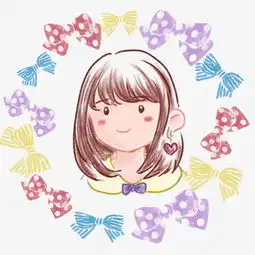 手绘可爱女孩子大头娃娃插画插图图片素材其他格式下载动漫人物大全