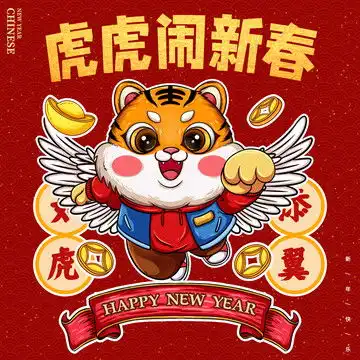 龙年红包插画