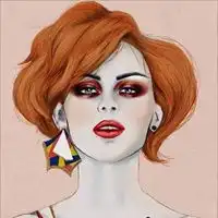浓妆艳抹的女生头像动漫浓妆艳抹的女生头像