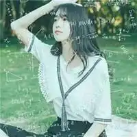 微信头像背影女生戴帽子数学公式