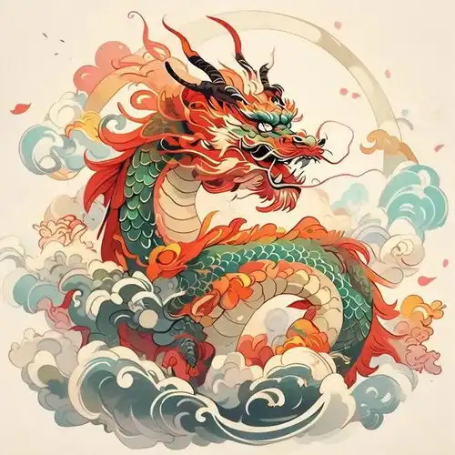 微信龙转运头像图片
