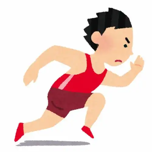 奥运会亚运会跑步冲刺赛跑铁人三项跳高赛道卡通插画免扣素材手绘png7插画运动比赛健身