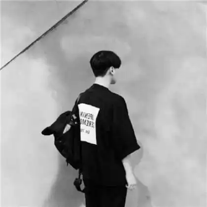 男头像emo背影