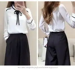 2018春季新款仙女气质宽松雪纺衫时尚独特百搭两件套女装