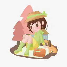 小女孩与小狗卡通手绘免扣图片素材其他格式下载动漫人物大全