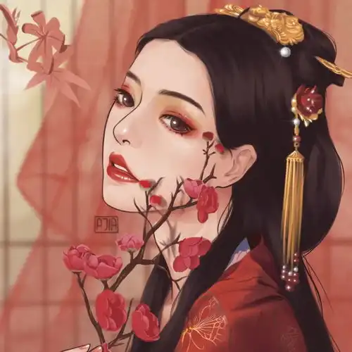 45岁的女人头像花的图片