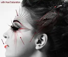 抽象搞怪头像女海报