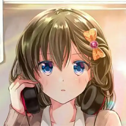 卡通头像可爱呆萌女童