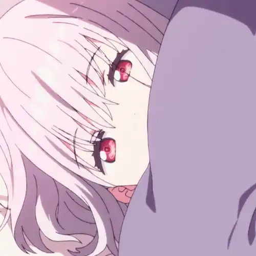 动漫高冷女头紫色头发
