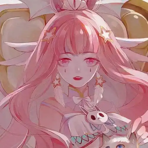 动漫女头粉色系卡通可爱女生头像