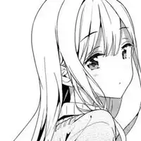 女黑白头像素描素描