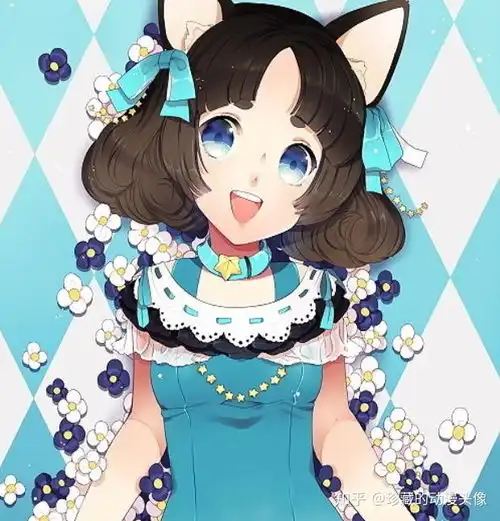 呆萌q版可爱二次元女生