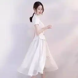小仙女儿独爱,刺绣棉麻旗袍,让你美若小仙子