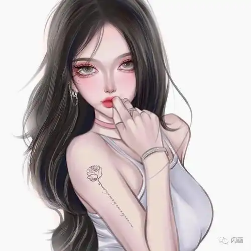 好看的女头像手绘高冷美