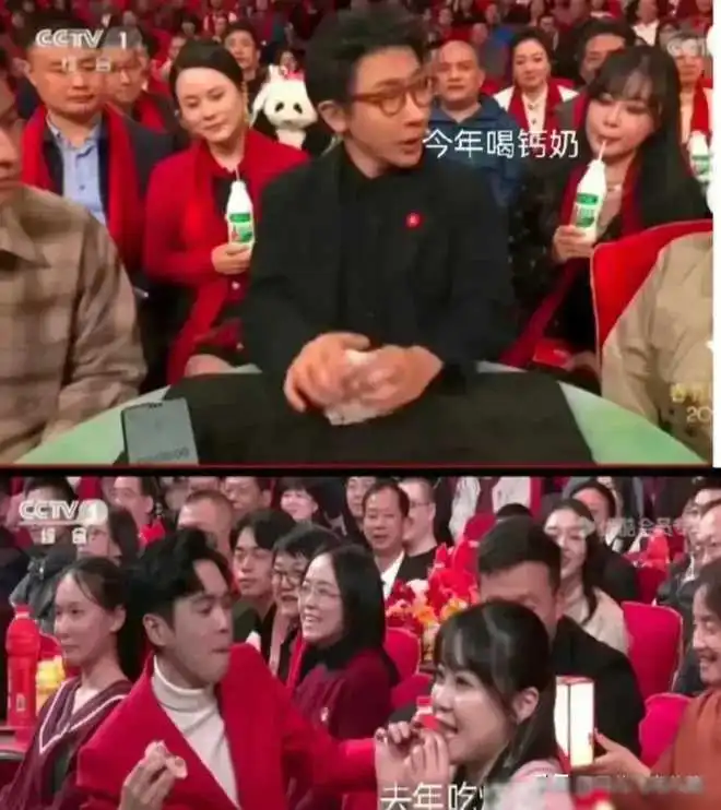 龙年春晚最硬核的植入广告刘谦表演魔术,美女一直吸奶