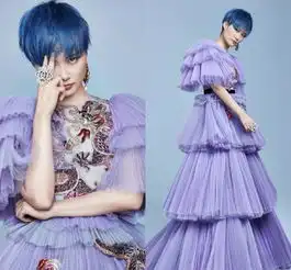 女星如何玩转高级紫,热巴少女感十足,李宇春穿蛋糕裙你见过吗