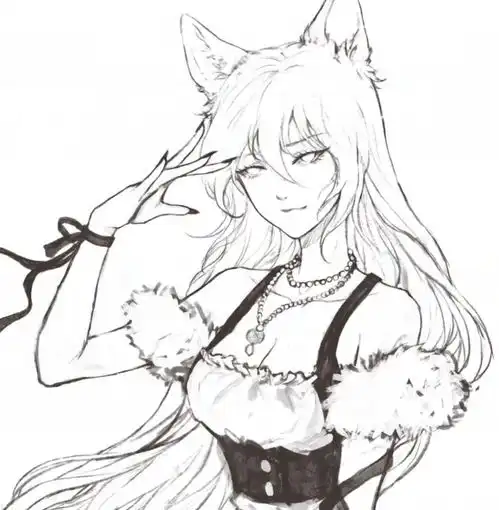 狗狗集体化身动漫美少女,柯基腿短可爱,哈士奇竟成高冷御姐