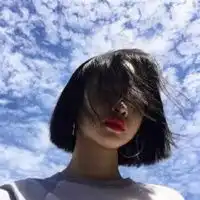 下载个美女头像短发短发小美女图片头像