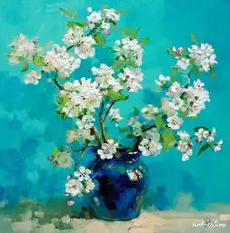 俄罗斯女画家唯美花卉油画作品欣赏