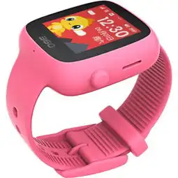 360儿童电话手表彩色触屏版防丢防水gps定位se2代w608樱花粉智能手表产品图片4