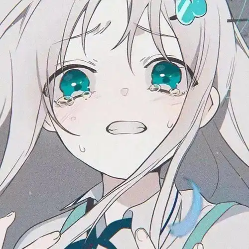 动漫头像害羞的动漫女孩