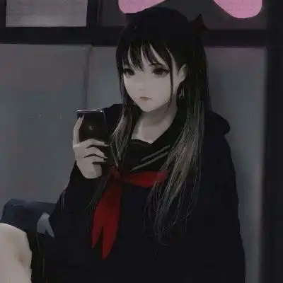 暗黑萝莉头像女生高冷闪