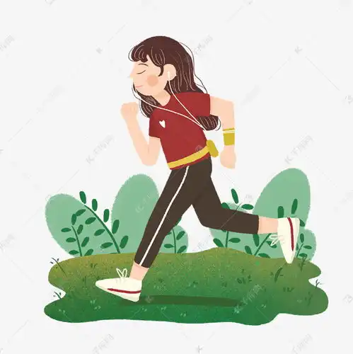 慢跑运动生活女生png素材图片免费下载千库网