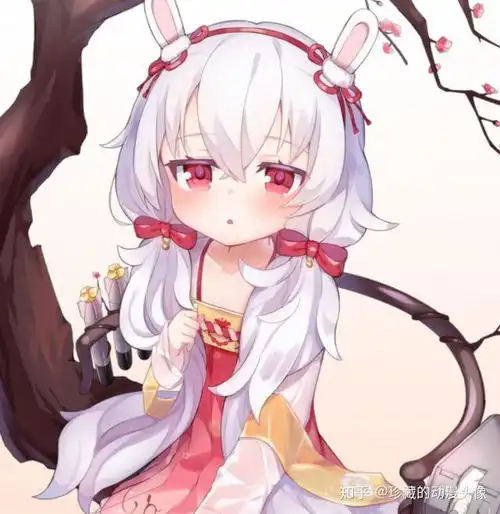 珍藏的动漫头像丨白色头发的二次元小姑娘,希望每天都能开心快乐