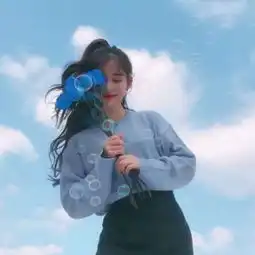 女生清新头像唯美侧脸