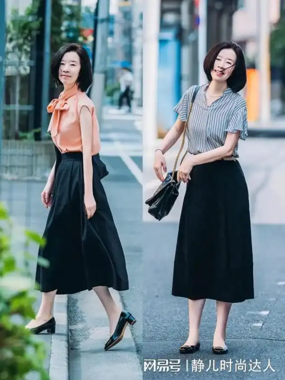 年过五十岁的女人,夏天少穿短裤和短裙,尝试长裙长裤更得体