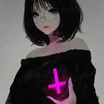 暗黑萝莉头像女生高冷闪