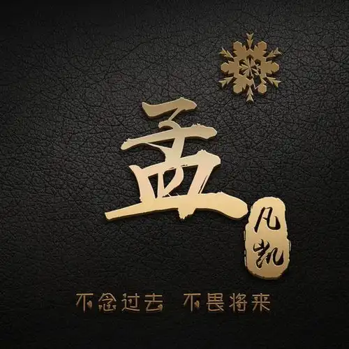 你该换个头像了,30张大气金色银色3d商务姓氏微信头像,赶紧领走